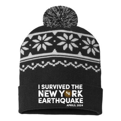 I Survived The New York Earthquake USA-Made Snowflake Beanie