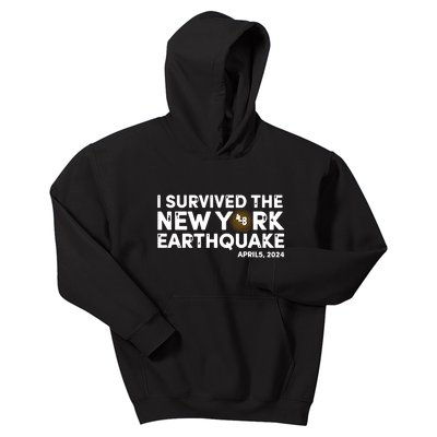 I Survived The New York Earthquake Kids Hoodie