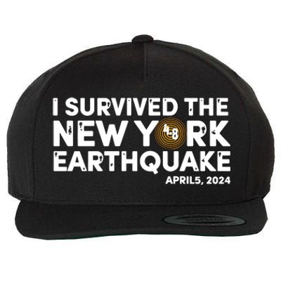 I Survived The New York Earthquake Wool Snapback Cap