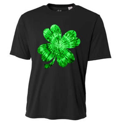 Irish Shamrock Tie Dye Happy St Patrick's Day Go Lucky Tee Cooling Performance Crew T-Shirt