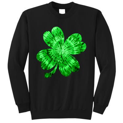 Irish Shamrock Tie Dye Happy St Patrick's Day Go Lucky Tee Sweatshirt