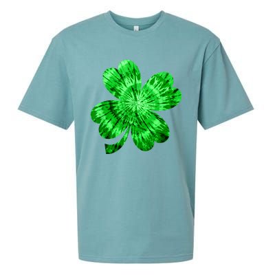 Irish Shamrock Tie Dye Happy St Patrick's Day Go Lucky Tee Sueded Cloud Jersey T-Shirt