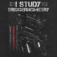 I Study Triggernometry Gun Veteran Christmas 7 Panel Mesh Trucker Snapback Hat