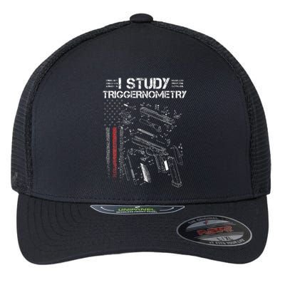 I Study Triggernometry Gun Veteran Christmas Flexfit Unipanel Trucker Cap