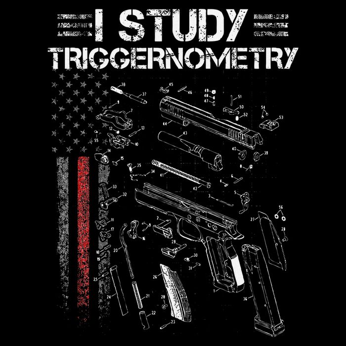 I Study Triggernometry Gun Veteran Christmas Cooling Performance Crew T-Shirt