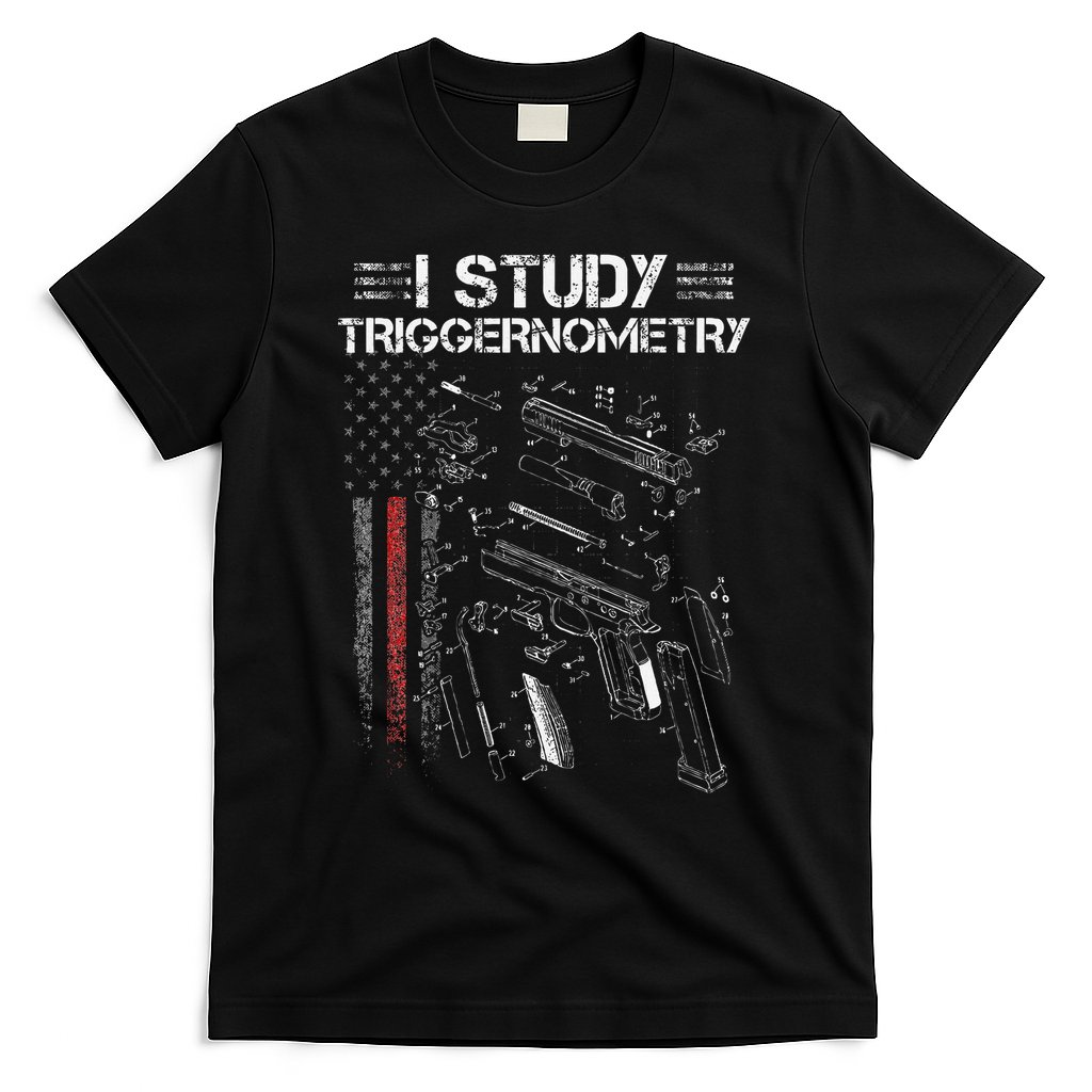I Study Triggernometry Gun Veteran Christmas T-Shirt