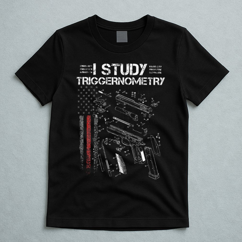 I Study Triggernometry Gun Veteran Christmas T-Shirt