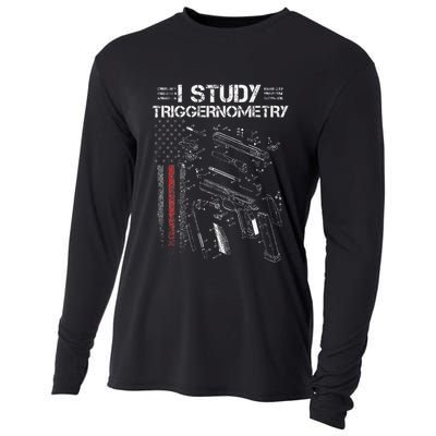 I Study Triggernometry Gun Veteran Christmas Cooling Performance Long Sleeve Crew