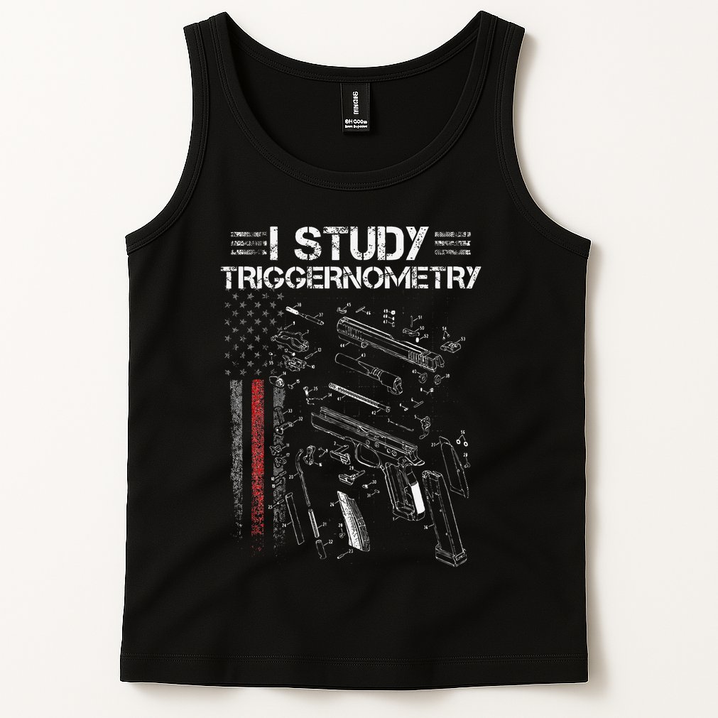 I Study Triggernometry Gun Veteran Christmas Tank Top