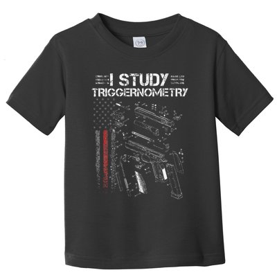 I Study Triggernometry Gun Veteran Christmas Toddler T-Shirt
