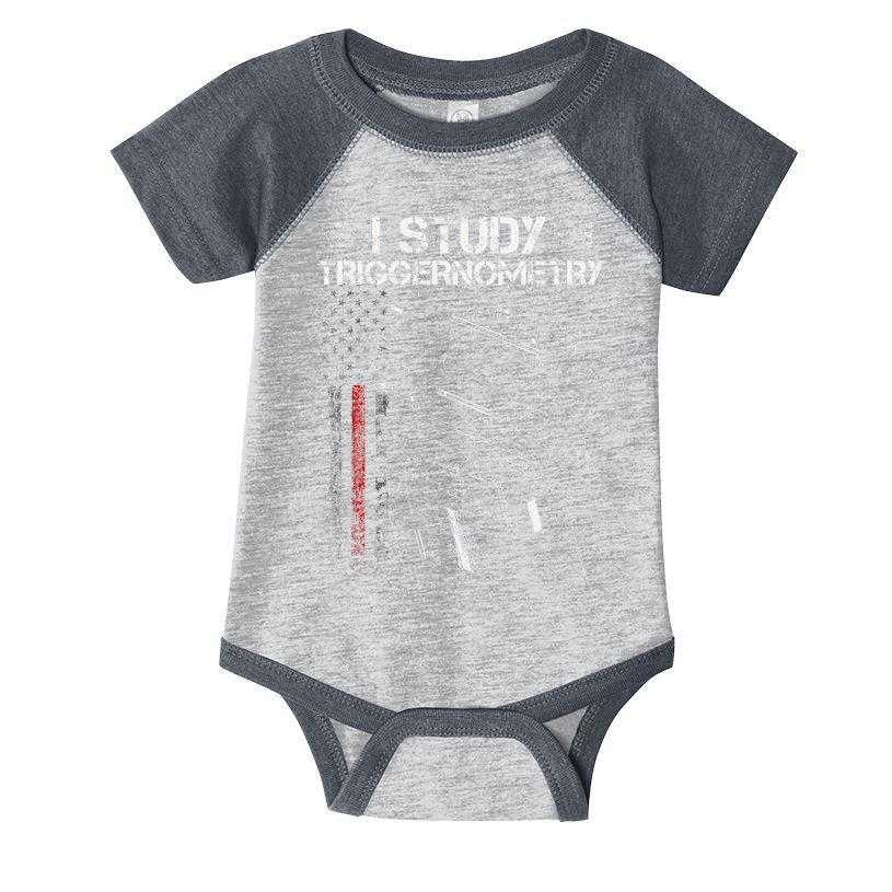 I Study Triggernometry Gun Veteran Christmas Infant Baby Jersey Bodysuit