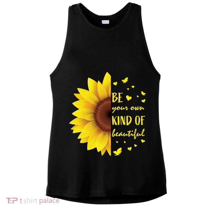 Inspirational Sayings Teen Funny Gift Cute Sunflower Cool Gift Ladies PosiCharge Tri-Blend Wicking Tank