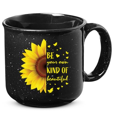 Inspirational Sayings Teen Funny Gift Cute Sunflower Cool Gift 15oz Campfire Ceramic Mug