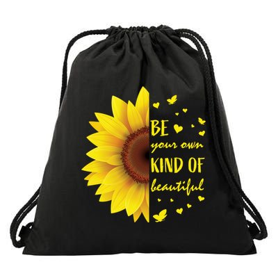 Inspirational Sayings Teen Funny Gift Cute Sunflower Cool Gift Drawstring Bag