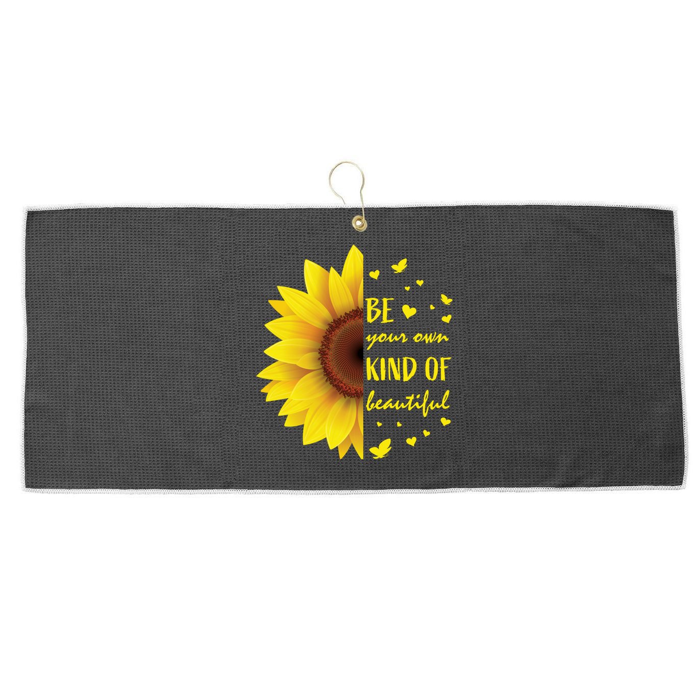 Inspirational Sayings Teen Funny Gift Cute Sunflower Cool Gift Large Microfiber Waffle Golf Towel