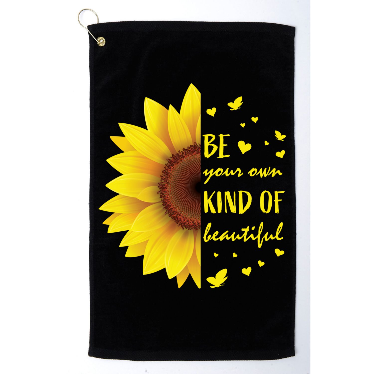 Inspirational Sayings Teen Funny Gift Cute Sunflower Cool Gift Golf Towel