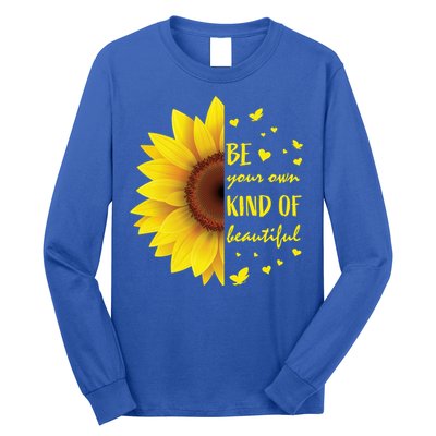 Inspirational Sayings Teen Funny Gift Cute Sunflower Cool Gift Long Sleeve Shirt