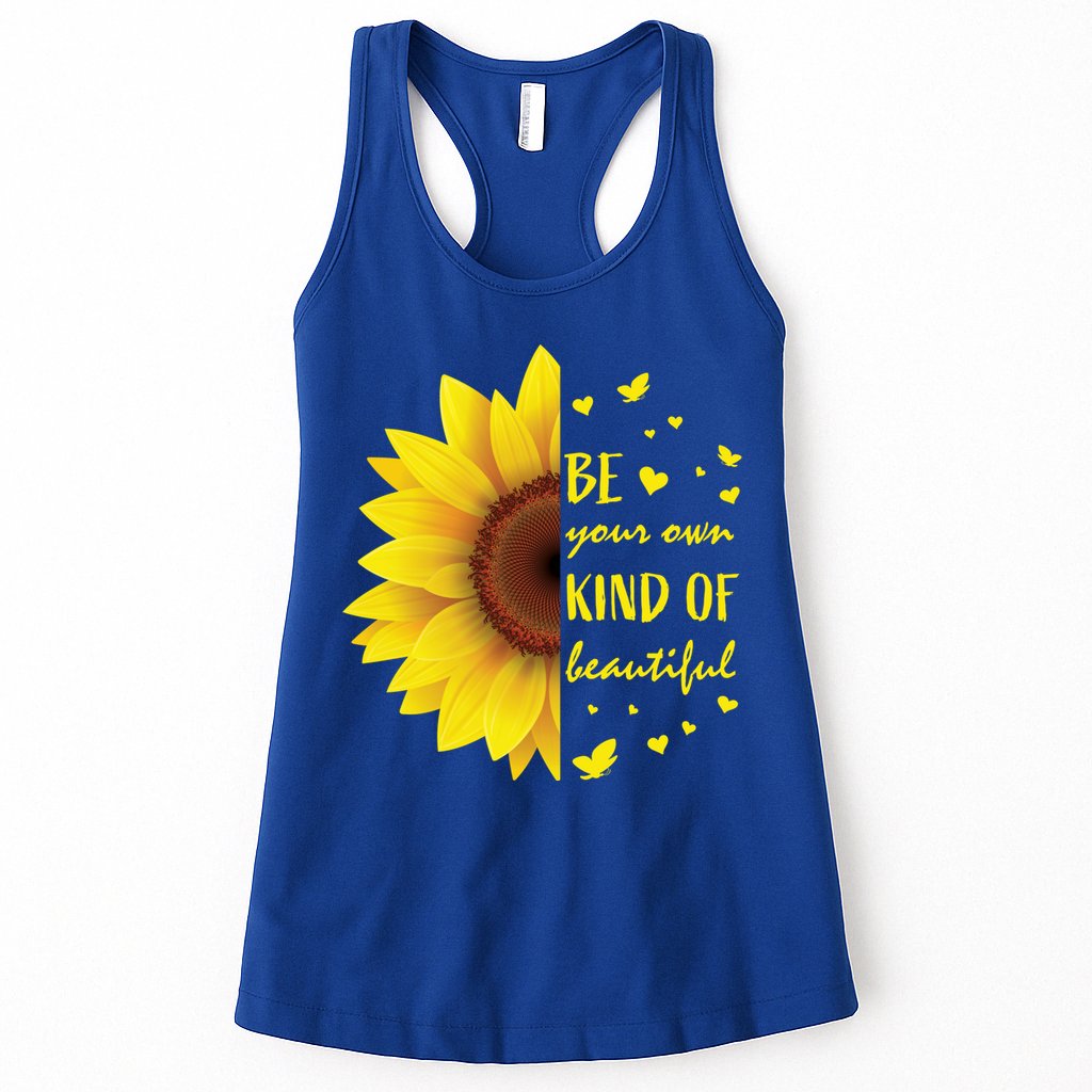 Inspirational Sayings Teen Funny Gift Cute Sunflower Cool Gift Womens Tank Top