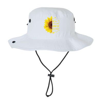 Inspirational Sayings Teen Funny Gift Cute Sunflower Cool Gift Legacy Cool Fit Booney Bucket Hat