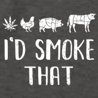 I'd Smoke That Funny BBQ Weed Cannabis Vector Backpack