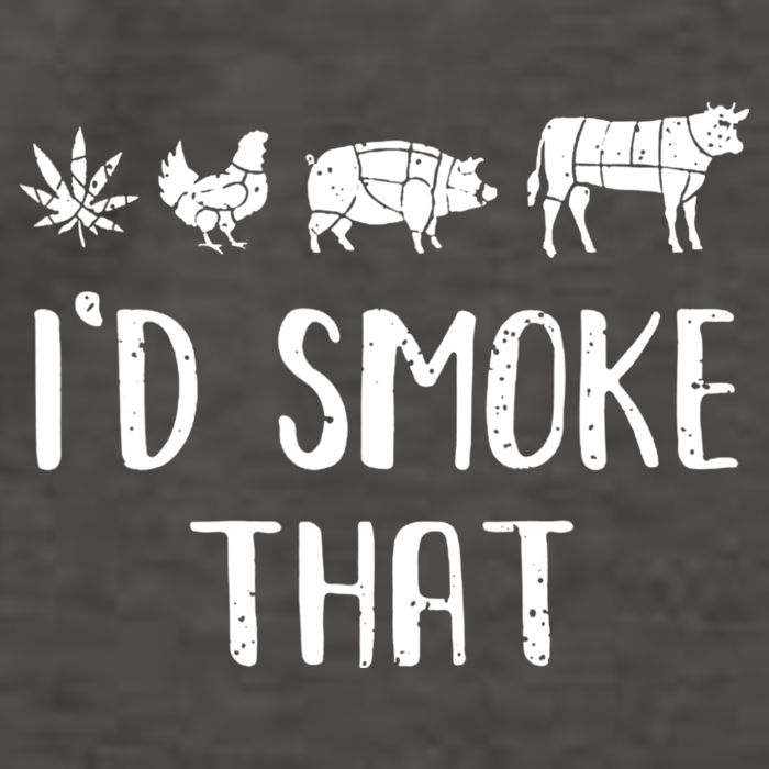 I'd Smoke That Funny BBQ Weed Cannabis Vector Backpack