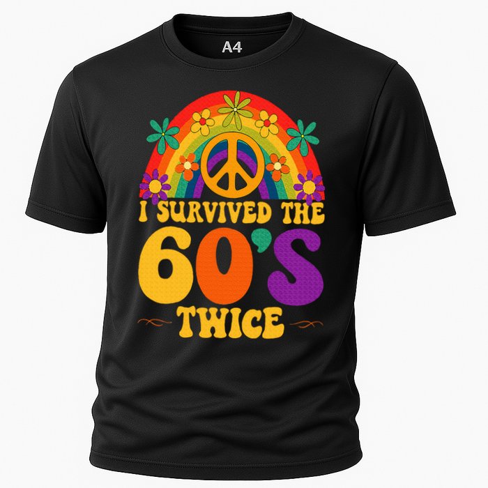 I Survived The 60s Twice Sixties 70th 70s Year Old Birthday Cooling Performance Crew T-Shirt