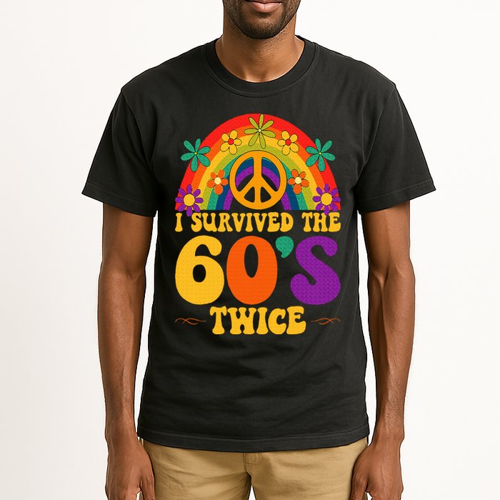 I Survived The 60s Twice Sixties 70th 70s Year Old Birthday Tall T-Shirt