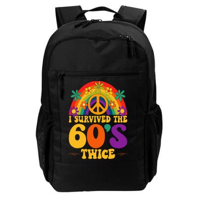 I Survived The 60s Twice Sixties 70th 70s Year Old Birthday Backpack