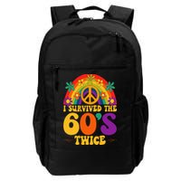 I Survived The 60s Twice Sixties 70th 70s Year Old Birthday Backpack