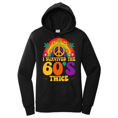 I Survived The 60s Twice Sixties 70th 70s Year Old Birthday Women's Pullover Hoodie