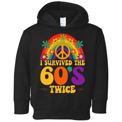 I Survived The 60s Twice Sixties 70th 70s Year Old Birthday Toddler Hoodie