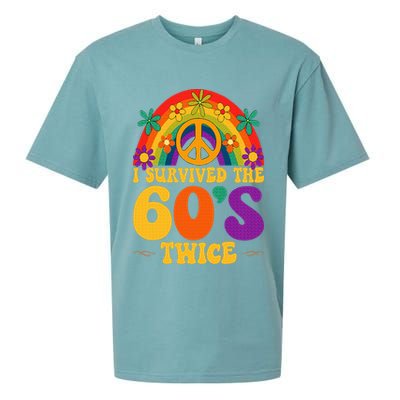 I Survived The 60s Twice Sixties 70th 70s Year Old Birthday Sueded Cloud Jersey T-Shirt
