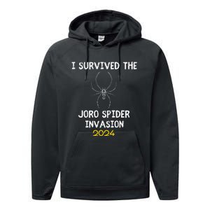 I Survived The Joro Spider Invasion Performance Fleece Hoodie