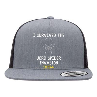 I Survived The Joro Spider Invasion Flat Bill Trucker Hat