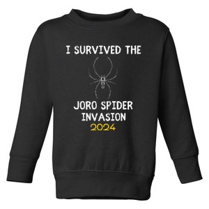 I Survived The Joro Spider Invasion Toddler Sweatshirt