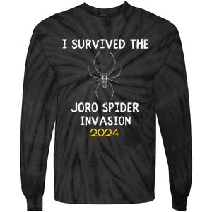 I Survived The Joro Spider Invasion Tie-Dye Long Sleeve Shirt