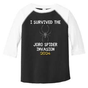 I Survived The Joro Spider Invasion Toddler Fine Jersey T-Shirt