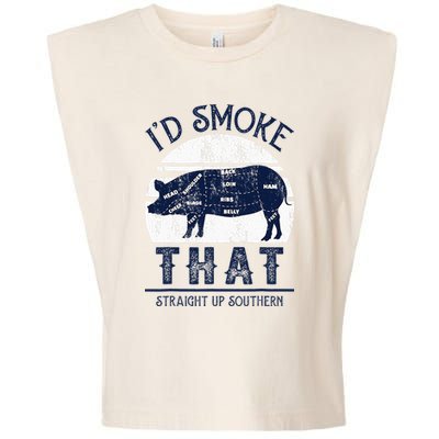 I'd Smoke That Straight Up Southern Pig Vintage Garment-Dyed Women's Muscle Tee