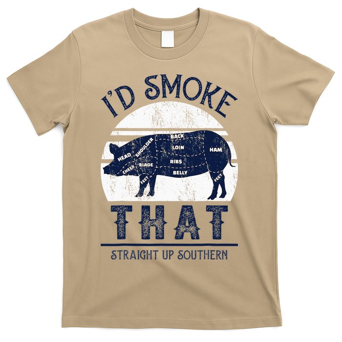 I'd Smoke That Straight Up Southern Pig Vintage T-Shirt