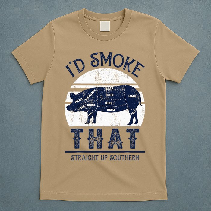 I'd Smoke That Straight Up Southern Pig Vintage T-Shirt
