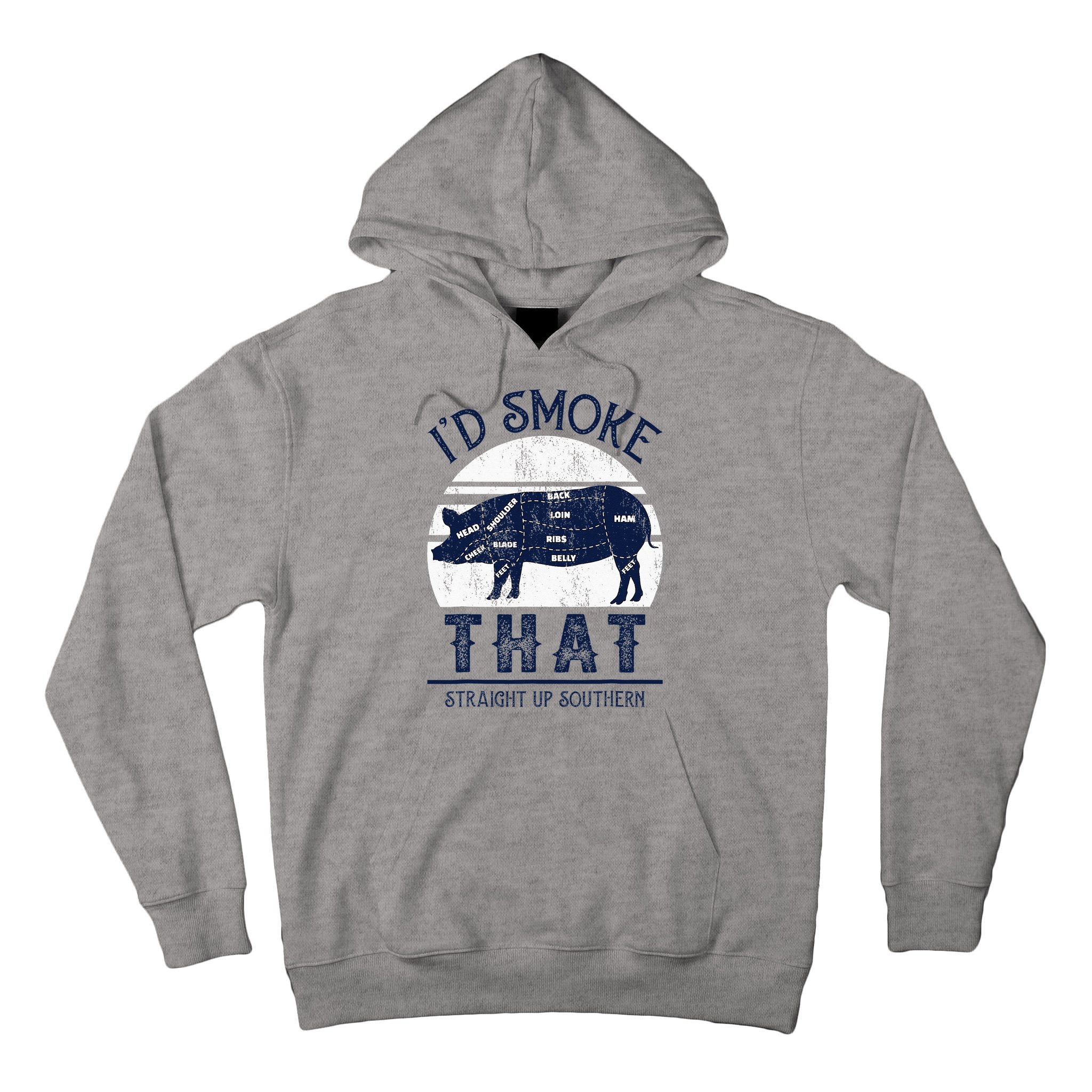 I'd Smoke That Straight Up Southern Pig Vintage Tall Hoodie