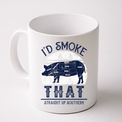 I'd Smoke That Straight Up Southern Pig Vintage Mug