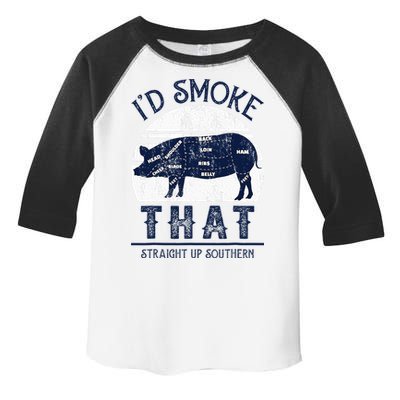 I'd Smoke That Straight Up Southern Pig Vintage Toddler Fine Jersey T-Shirt
