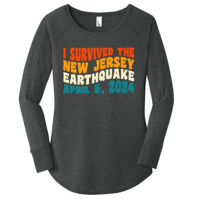 I Survived The New Jersey 4.8 Magnitude Earthquake Women's Perfect Tri Tunic Long Sleeve Shirt