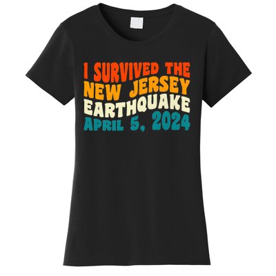 I Survived The New Jersey 4.8 Magnitude Earthquake Women's T-Shirt