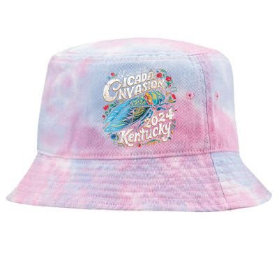 I Survived The Cicada Invasion Brood Xix Xiii Kentucky 2024 Tie-Dyed Bucket Hat