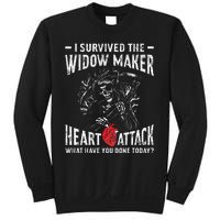 I Survived The Widow Maker Heart Attack Heart Disease Sweatshirt