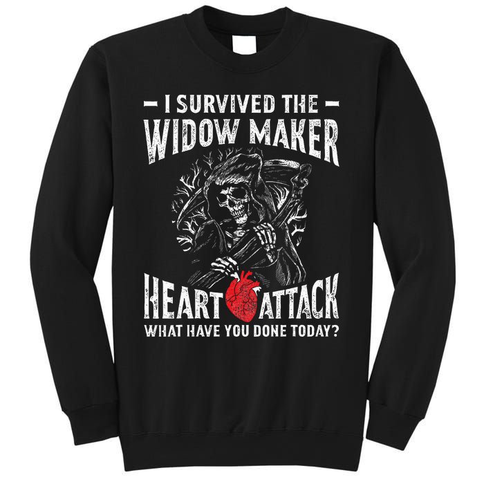 I Survived The Widow Maker Heart Attack Heart Disease Sweatshirt