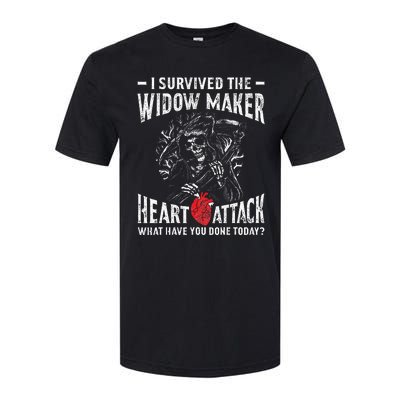 I Survived The Widow Maker Heart Attack Heart Disease Softstyle CVC T-Shirt