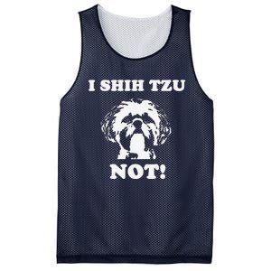 I Shih Tzu Not T Funny Dog Lover T Mesh Reversible Basketball Jersey Tank